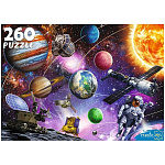 Пазлы " Рыжий кот " 260элементов Космический вираж №2 33*24см, картонная упаковка 24,6*17,5*4,2см