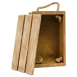 Ящик деревянный " Миленд " Светло-коричневый, 20*11,5*8см