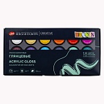 Краски акриловые художественные " Decola " 18цв по 20мл глянцевые