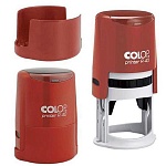 Оснастка для печати " Colop " d=41,5мм, корпус круглый, цвет корпуса красный, крышка, Printer R40 red