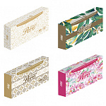 Салфетки бумажные 2-слойные " GrandPero " Нон-Стоп 100шт, ассорти 6 дизайнов (без возможности выбора дизайна), белые, в коробке, 2 клапана