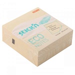 Блок самоклеящийся (стикеры) 76*76мм 400л пастель, ECO, желтый " Hopax "