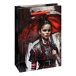 Пакет бумажный " Миленд " 14*20*6,5см Девушка из фильма, ламинированный