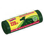 Мешки для мусора " Avikomp " 220л 10шт зеленые, толщина 29мкм, в рулоне, ПНД+ПВД, двухслойные