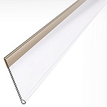 Ценникодержатель полочный самоклеящийся DBR39, длина 1м, белый