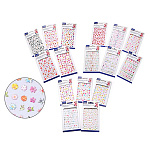 Наклейки детские " Mazari " А5 9,3*16,5см, 16 дизайнов, пакет, европодвес