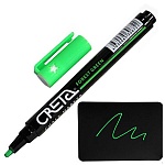 Маркер меловой " Creta " зеленый 1-3мм пулевидный наконечник