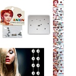 Украшение для волос Стразы с пружиной на леске 12шт