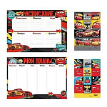 Набор расписание уроков, планер, наклейки " Империя поздравлений " 573 А4 Тачки, картон