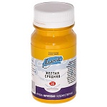 Краска акриловая " Ладога " 100мл желтая средняя