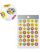 Наклейки-похвала " KWELT " А6 Смайлики, голография