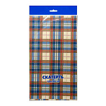 Скатерть одноразовая " Интерпак " 120*180см, 35мкм, ПВД, Ланч, пакет, европодвес