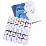 Краски акриловые художественные " Сонет " 18цв по 10мл, в тубах, картонная упаковка