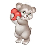 Плакат " Империя поздравлений " 933 А3 Мишка, двусторонний, без отделки