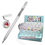 Карандаш механический " KWELT " Овощи 0,5мм прозрачный пластиковый корпус, 3 дизайна, с брелком, шоубокс