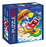 Пазлы " Hatber " 250элементов Приключения на пляже 40*28см, картонная упаковка