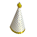 Колпак " Браво "Золото, 11*16см, помпон