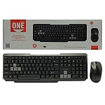 Набор клавиатура и мышь беспроводной " Smartbuy " One 230346AG чёрный/серый, USB, 1000 DPI, 12 горячих клавиш, картонная упаковка (батарейки в комплекте)
