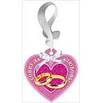 Открытка-подвеска свадебная " Мир поздравлений " 150 Совет да любовь! Кольца в сердце!