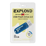 Флеш-диск " Exployd " 8GB 650 синий USB 2.0