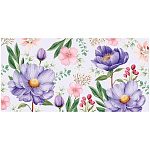 Конверт для денег " Империя поздравлений " 410 Без названия- Весенние цветы, 168*84мм, без отделки, без текста