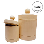 Деревянная заготовка из липы " Мастерская РуТвор " Ставень, h=140мм d=120мм