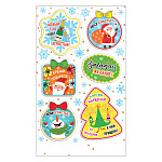 Наклейки " Мир открыток " 0-11 Новогодние- Пусть Новый год будет игристым,  98*159мм