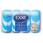 Крем-мыло косметическое 75гр " Exxe " Морской жемчуг, синее полосатое, 4шт в упаковке