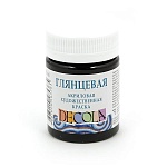 Краска акриловая " Decola " 50мл глянцевая черная