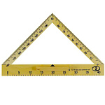 Треугольник-транспортир " Можга " 180*40 классный, деревянный, с ручкой, цвет натуральный