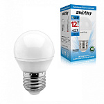 Лампа светодиодная " Smartbay " G45, 12Вт Е27, холодный белый, шар, картонная упаковка