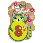 Магнит виниловый " Хорошо " 615 АвоСаt шлет привет, 90*90мм