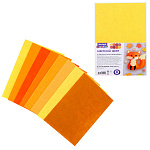 Фетр цветной " Mazari " А4 8л 8цв 1мм Желто-оранжевый ассорти, мягкий, пластиковый пакет, европодвес