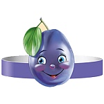 Головной убор " Империя поздравлений " 450 Слива, без отделки