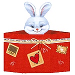 Открытка " Империя поздравлений " 450 Без надписи, 113*100мм, двойное сложение, без отделки