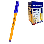 Ручка шариковая " Pensan " Yellow 1,0мм, синяя, трехгранный корпус