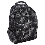 Рюкзак " Erich Krause " 44*23*33см EasyLine 20L Illusion, черный, мягкая спинка, 2 отделения, внешний карман на передней стенке на молнии, 2 боковых кармана, регулируемые лямки, кармашек на молнии на лямке