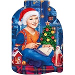 Плакат фигурный " Мир поздравлений " 936 А3 Мальчик у ёлки