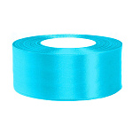 Лента атласная " KWELT " 25мм*22,85м голубая