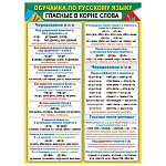 Плакат " Мир открыток " 0-02 А2 Обучайка. Русский язык. Гласные в корне слова