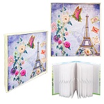 Фотоальбом " KWELT " 100 фото Эльфелева башня, 10*15см, твердая обложка, блестки, индивидуальный бокс, в термоусадочной пленке, 22,5*23,5см