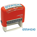 Штамп стандартный " deVente " №12 Оплачено, цвет корпуса красный, 9011T