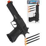 Оружие " Рыжий кот " Пистолет, 22*3*12см, в комплекте: пули на присосках- 3шт, пластик, пакет