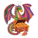 Плакат фигурный " Мир открыток " 0-35 А3 Новогодний- Дракон