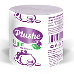 Бумага туалетная 1-сл " Plushe " Light, 1 рулон, серая, вторичная целлюлоза,