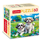 Пазлы " Hatber "  60эл Лапки на лужайке 23*16,5см, в картоной коробке