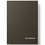 Записная книжка А5 7БЦ 128л " Академия Групп " Графит, линия, обложка - глянцевый ламинированный картон, офсет, сшивка