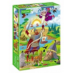 Пазлы " Hatber "  15элементов ECO Maxi Русские сказки 22*33см, картонная упаковка