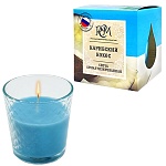 Свеча ароматизированная в стакане " РСМ " Карибский кокос, 130*78,5мм, время горения 30часов, гланцевая картонная коробка