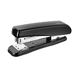 Степлер №24/6 на 30л " Silwerhof " 80скоб пластик/металл, два режима скрепления скоб, глубина закладки бумаги 80мм, черный, картонная упаковка